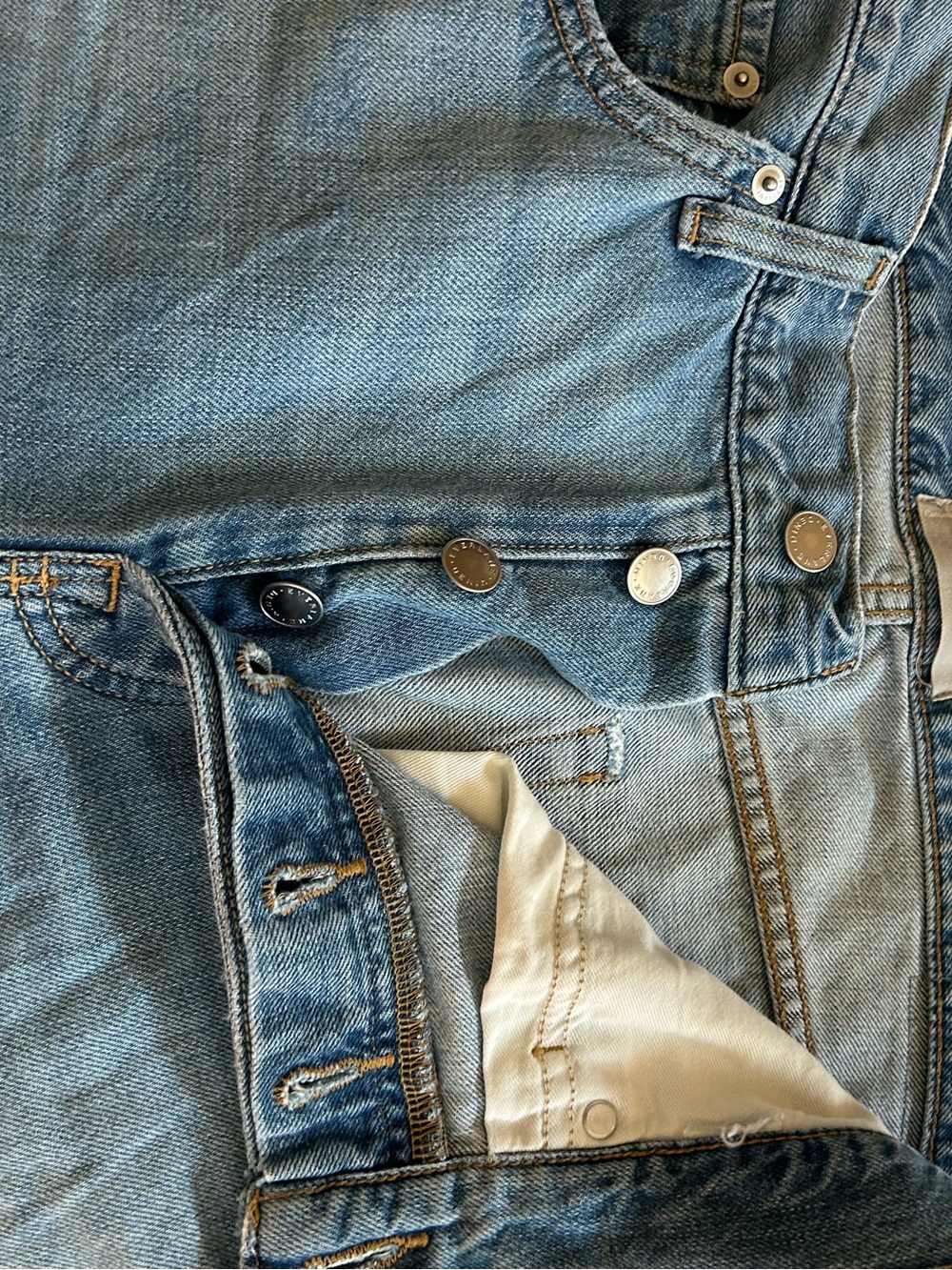 Everlane Light Blue Button-Fly Jeans